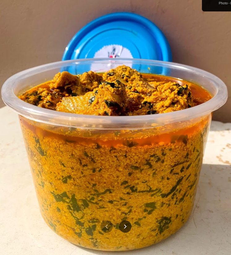 bowl of egusi soup